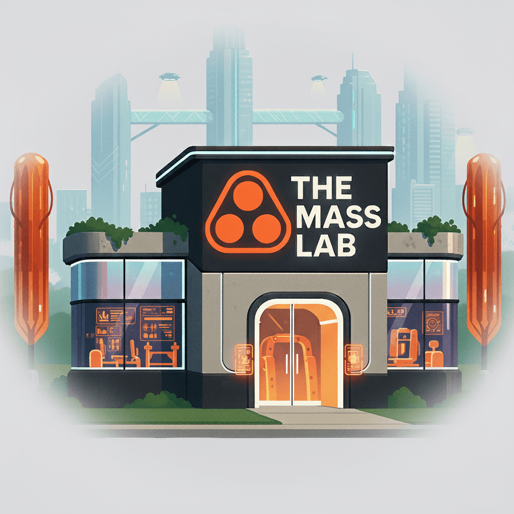 Futuristic building illustration